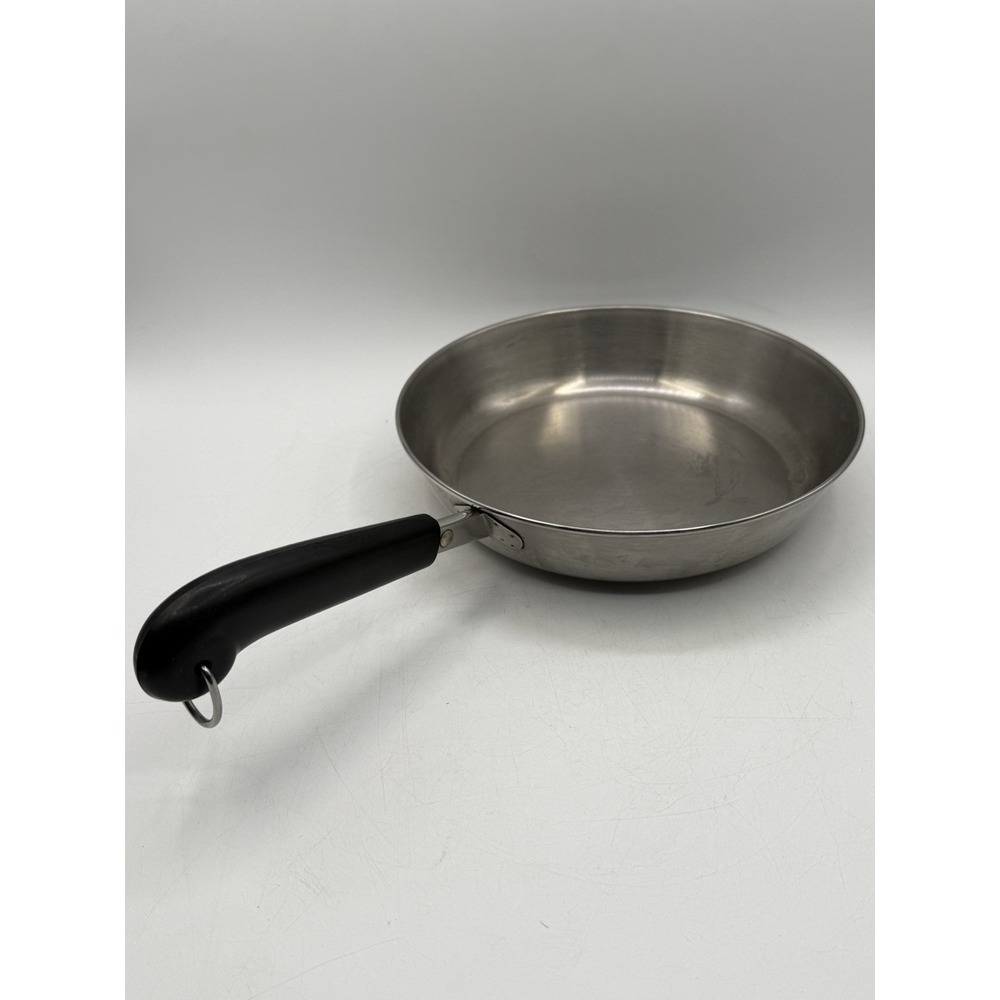 Vintage Revere‎ Ware Skillet Frying Pan 9" Aluminum Clad Tri Ply Bottom NO LID